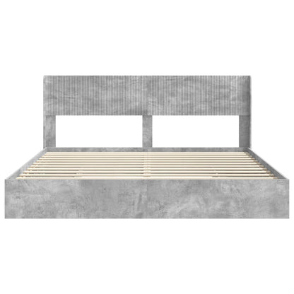 vidaXL Bed Frame with Storage and Headboard 2 pcs Engineered Wood