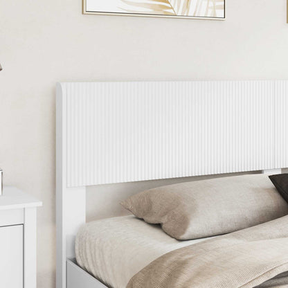 vidaXL Bed Frame with Storage and Headboard White 180 x 200 cm