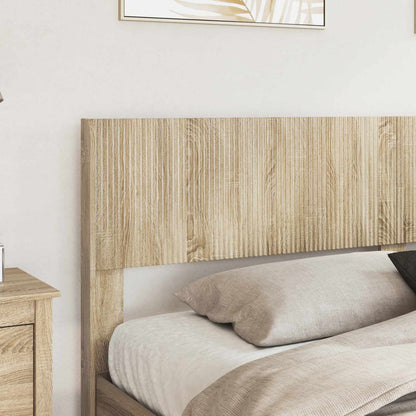 vidaXL Bed Frame with Storage and Headboard Sonoma Oak 180 x 200 cm