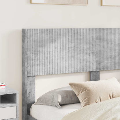 vidaXL Bed Frame with Storage and Headboard Concrete Grey 150 x 200 cm