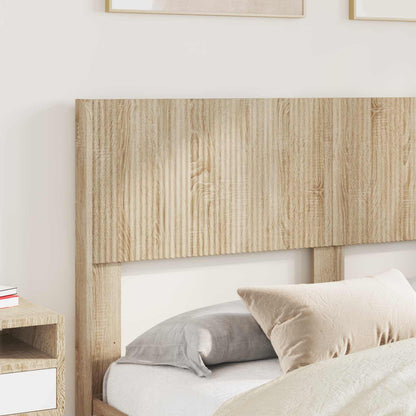 vidaXL Bed Frame with Storage and Headboard Sonoma Oak 140 x 200 cm