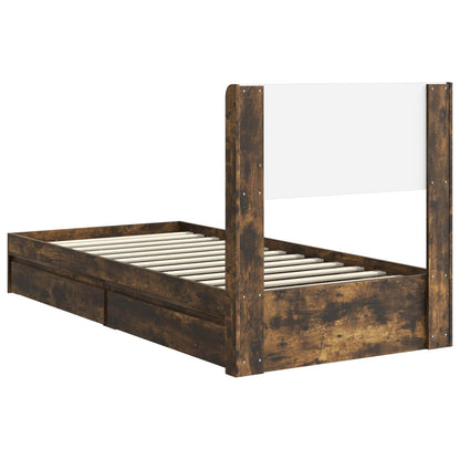 vidaXL Bed Frame with Storage and Headboard 3 pcs Engineered Wood