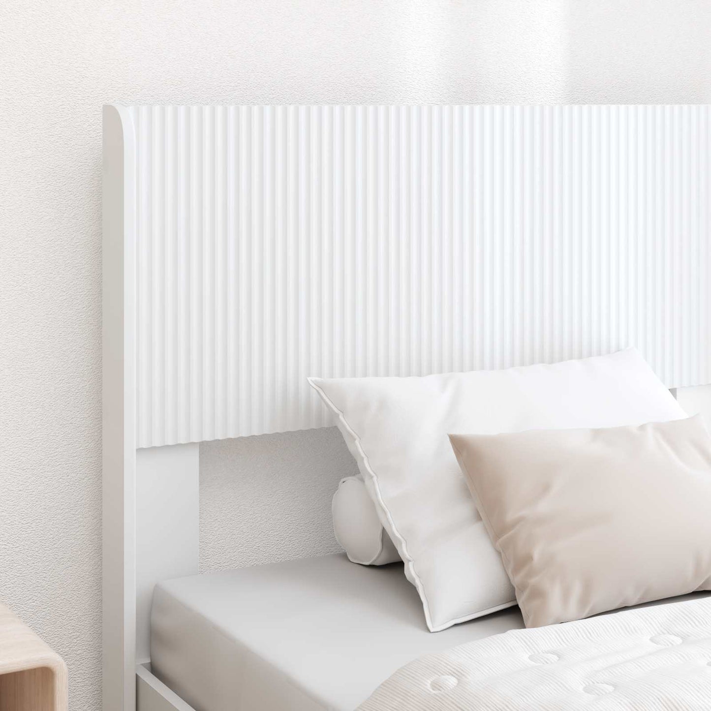 vidaXL Bed Frame with Storage and Headboard White 75 x 190 cm