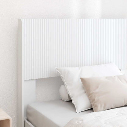 vidaXL Bed Frame with Storage and Headboard White 75 x 190 cm