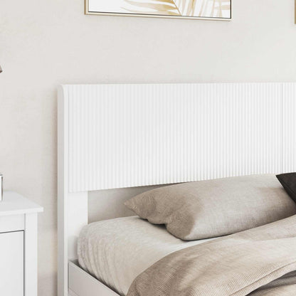 vidaXL Bed Frame with Storage and Headboard White Engineered Wood
