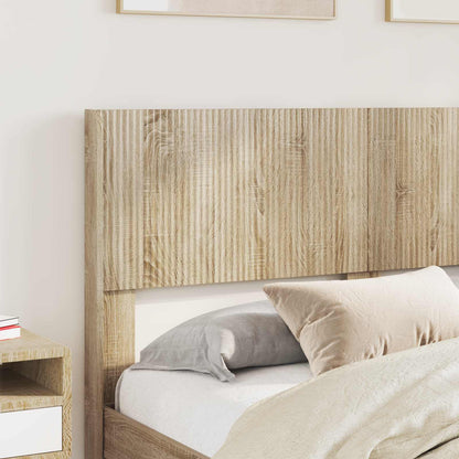 vidaXL Bed Frame with Storage and Headboard Sonoma Oak Engineered Wood
