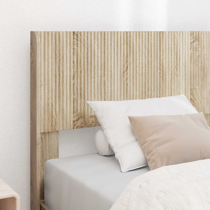 vidaXL Bed Frame with Storage and Headboard Sonoma Oak 90 x 190 cm