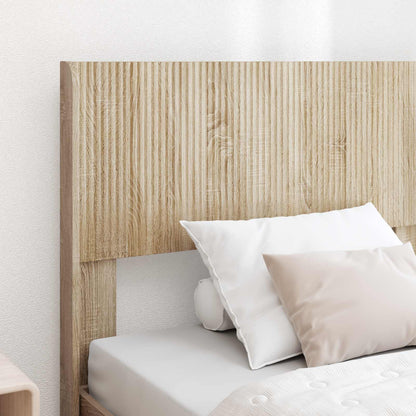 vidaXL Bed Frame with Storage and Headboard Sonoma Oak 75 x 190 cm