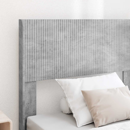 vidaXL Bed Frame with Storage and Headboard Concrete Grey 75 x 190 cm