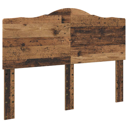vidaXL Bed Frame with Headboard Old Wood 150 x 200 cm Solid Pine Wood