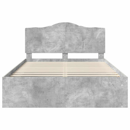 vidaXL Bed Frame with Headboard Concerte 140 x 200 cm Solid Pine Wood