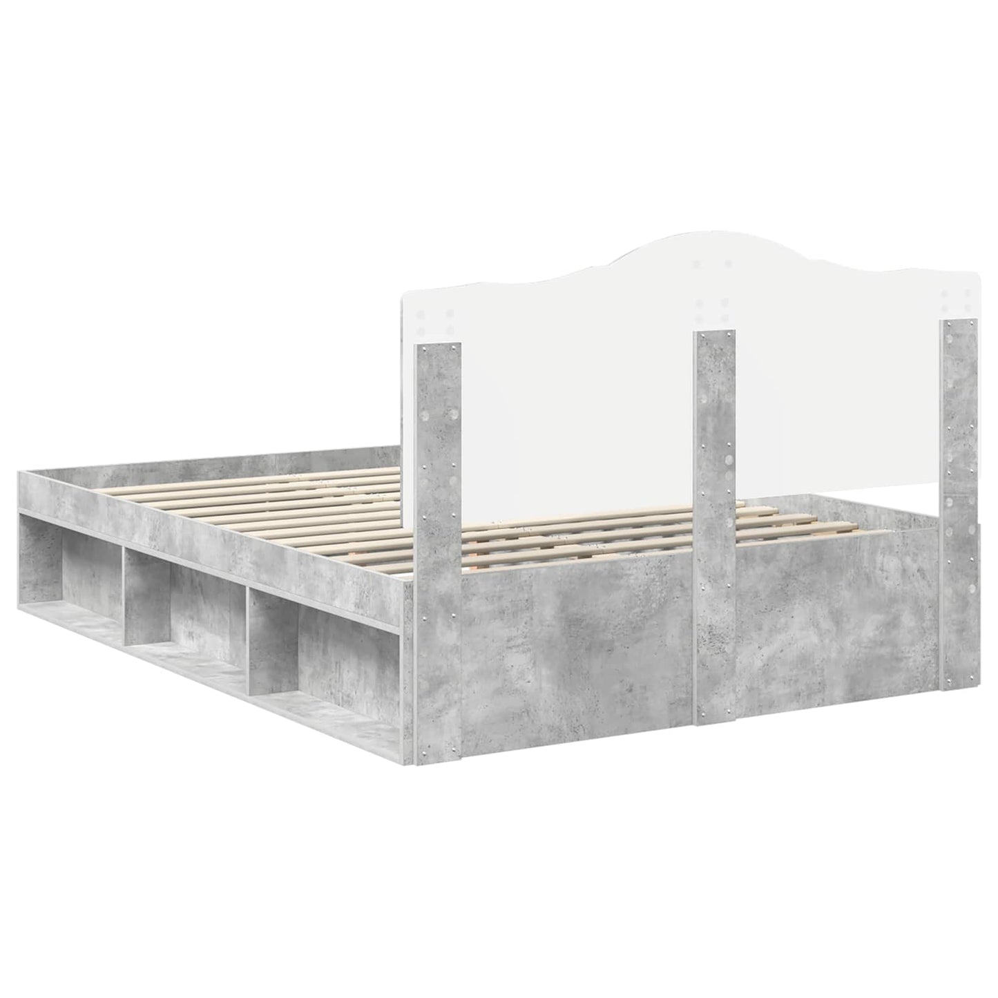vidaXL Bed Frame with Headboard Concerte 140 x 190 cm Solid Pine Wood