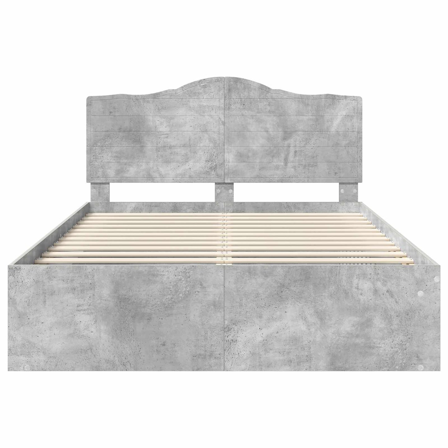 vidaXL Bed Frame with Headboard Concerte 140 x 190 cm Solid Pine Wood