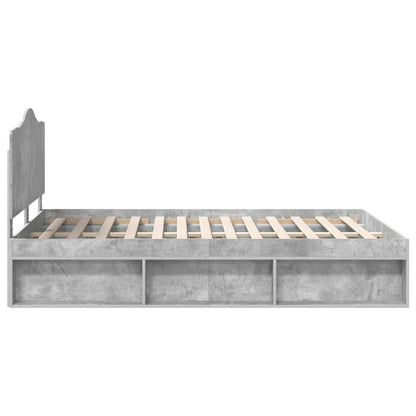 vidaXL Bed Frame with Headboard Concerte 140 x 190 cm Solid Pine Wood