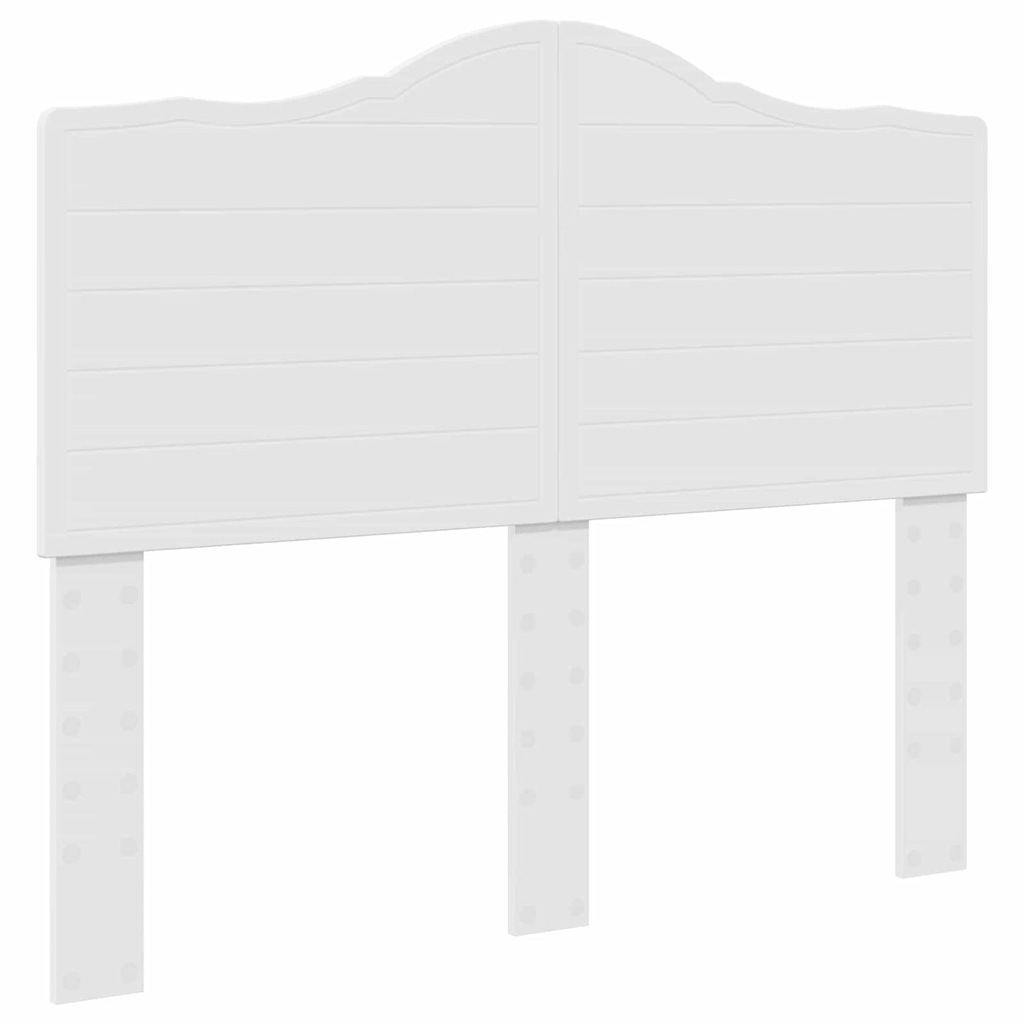vidaXL Bed Frame with Headboard White 120 x 200 cm Solid Pine Wood