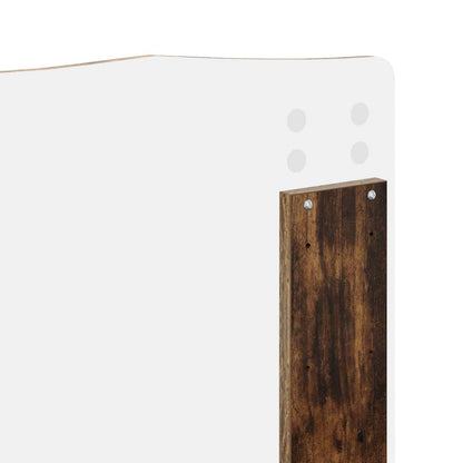 vidaXL Bed Frame Smoked Oak 120 x 200 cm Solid Pine Wood