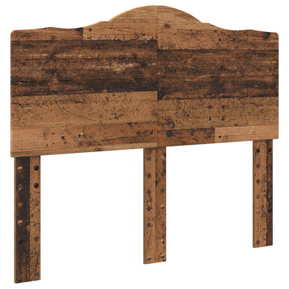 vidaXL Bed Frame with Headboard Old Wood 120 x 200 cm Solid Pine Wood