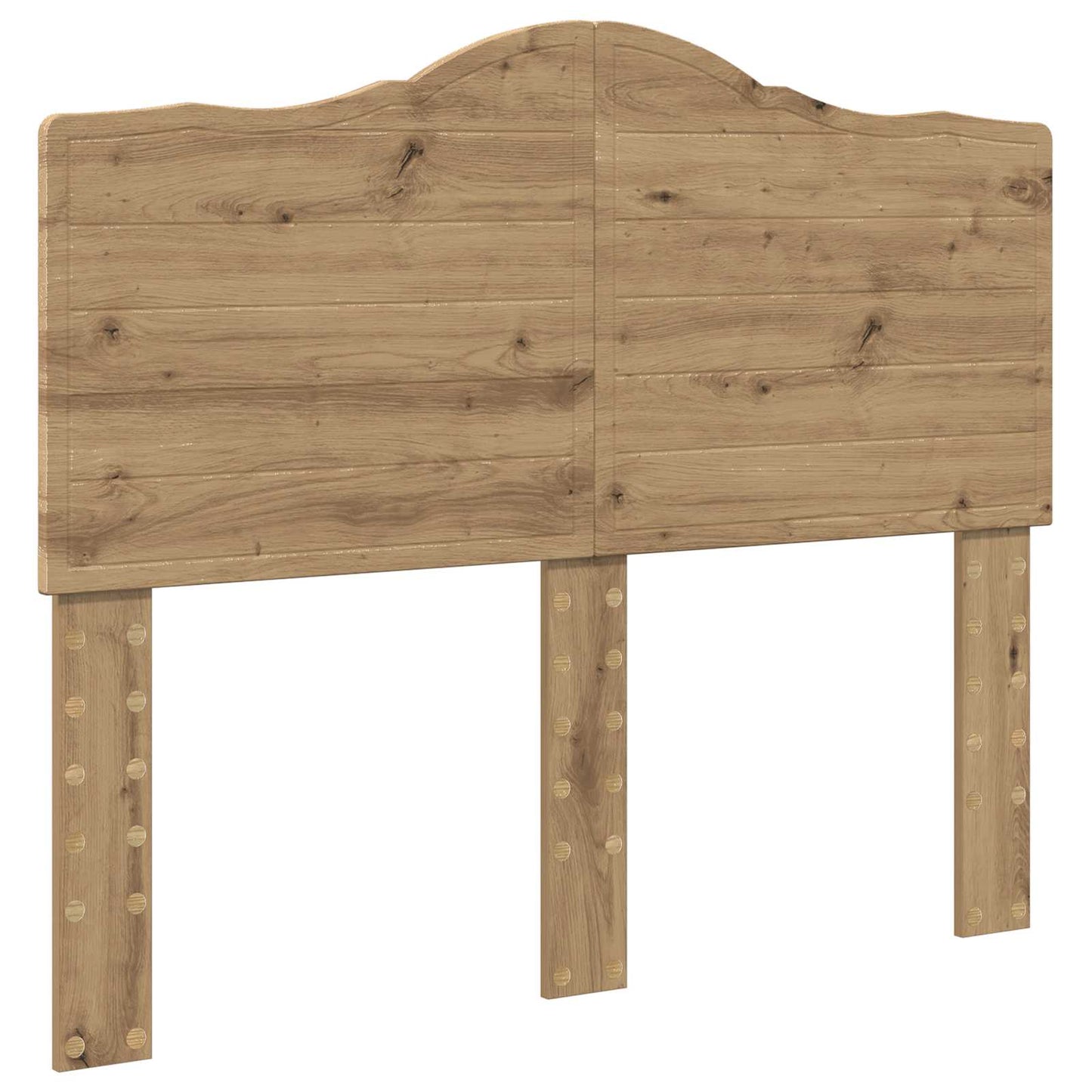 vidaXL Bed Frame Artisian Oak 120 x 200 cm Solid Pine Wood