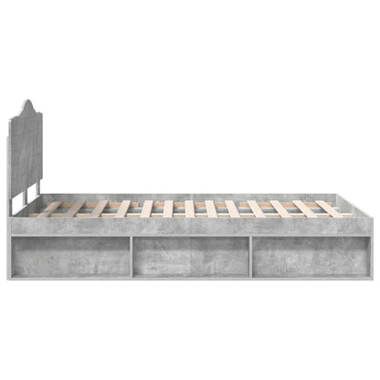 vidaXL Bed Frame with Headboard Concerte 120 x 190 cm Solid Pine Wood