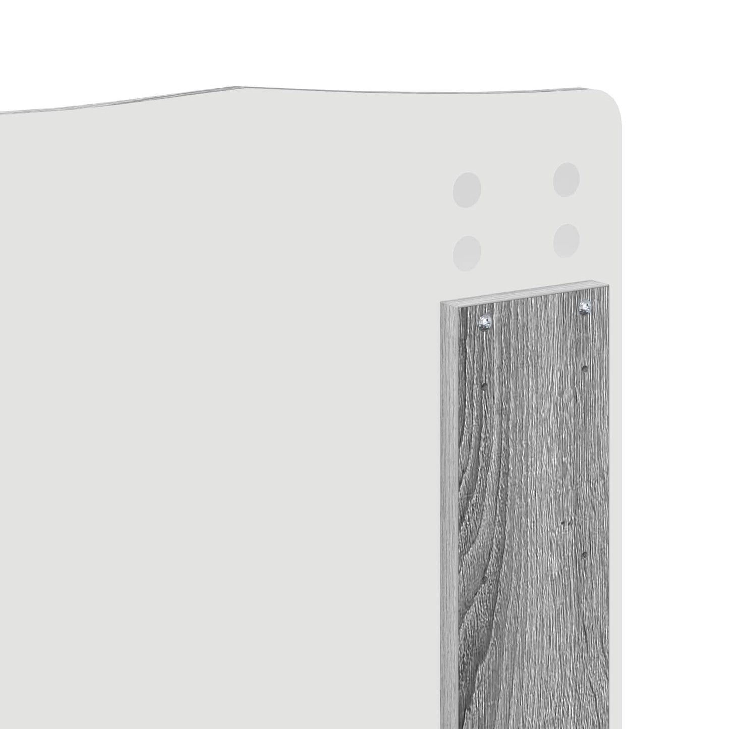 vidaXL Bed Frame Grey Sonoma 120 x 190 cm Solid Pine Wood