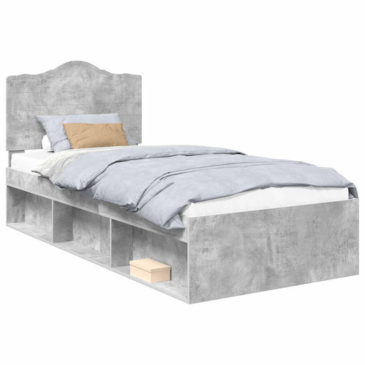 vidaXL Bed Frame with Headboard Concerte 90 x 200 cm Solid Pine Wood