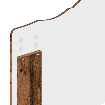 vidaXL Bed Frame with Headboard Old Wood 90 x 190 cm Solid Pine Wood