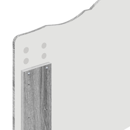 vidaXL Bed Frame Grey Sonoma 75 x 190 cm Solid Pine Wood