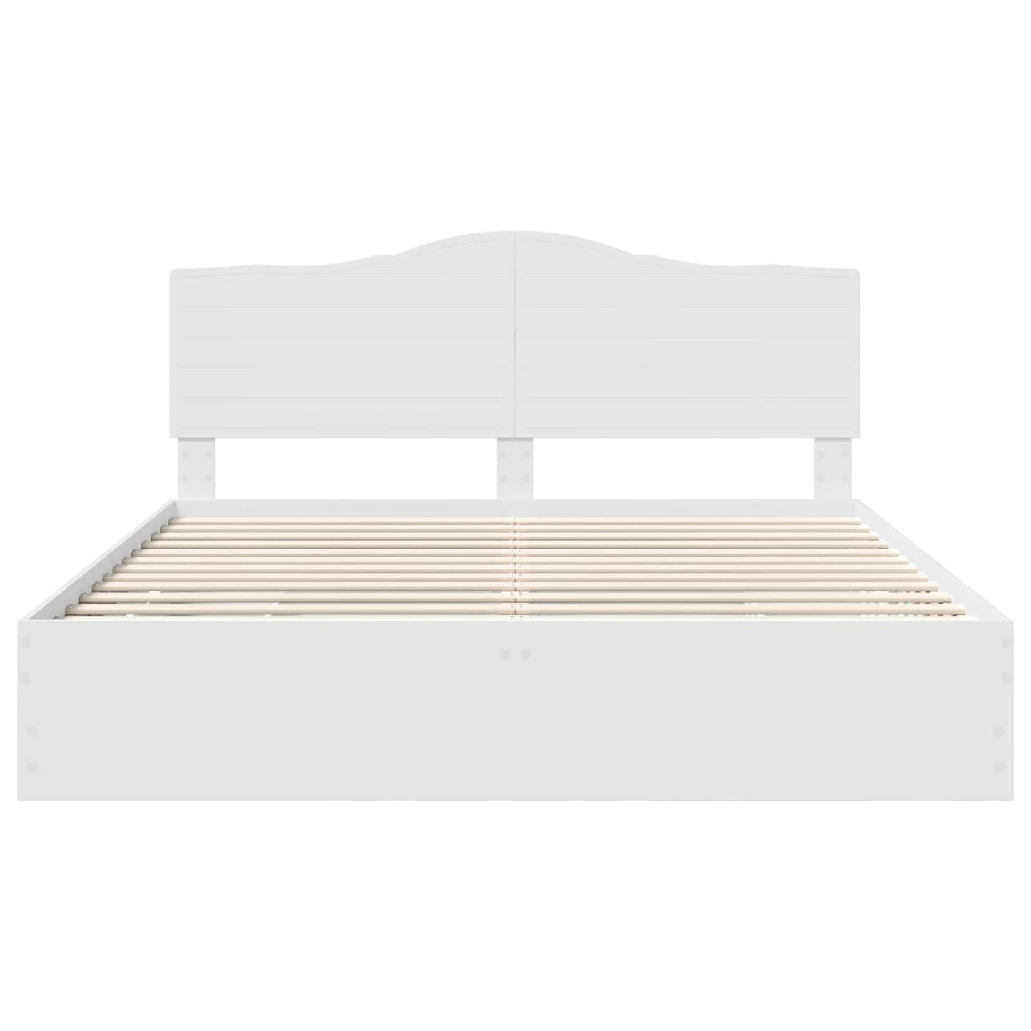 vidaXL Bed Frame with Drawer White 200 x 200 cm Engineer Wood