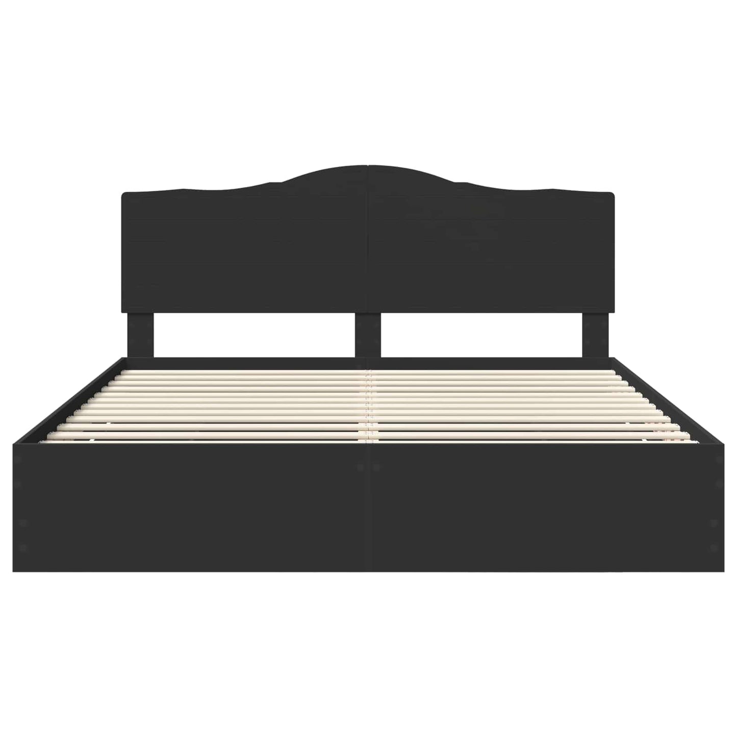 vidaXL Bed Frame with Drawer Black 180 x 200 cm Engineer Wood
