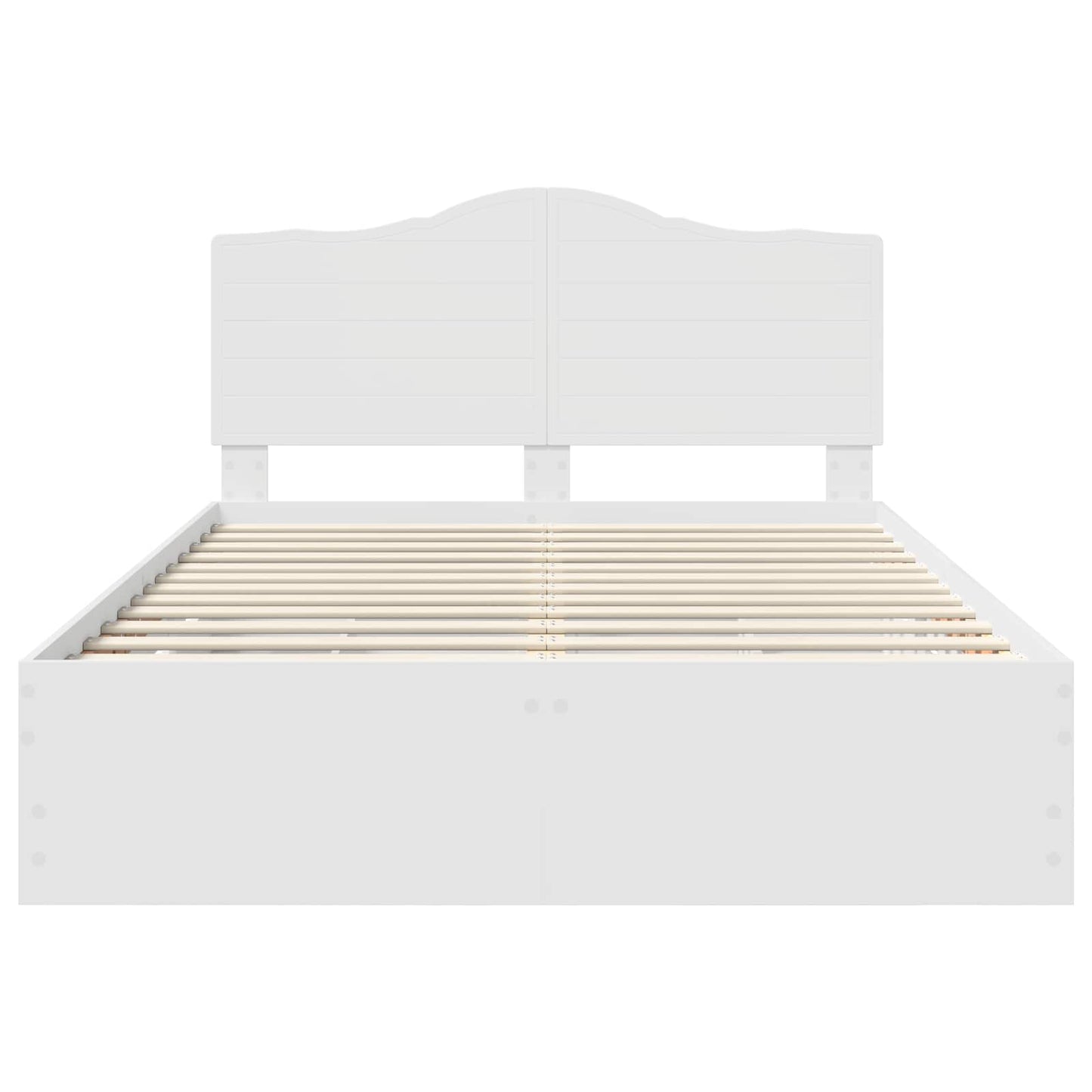vidaXL Bed Frame with Drawer White 150 x 200 cm Engineer Wood