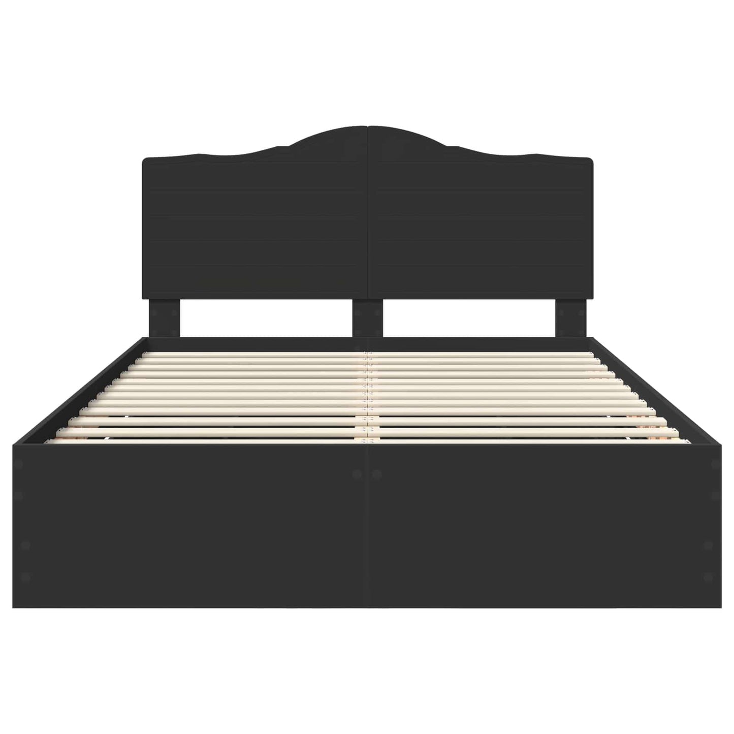 vidaXL Bed Frame with Drawer Black 140 x 200 cm Engineer Wood