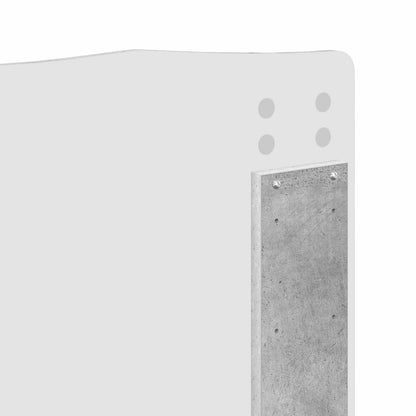 vidaXL Bed Frame with Drawer Concrete Grey 140 x 190 cm Engineer Wood