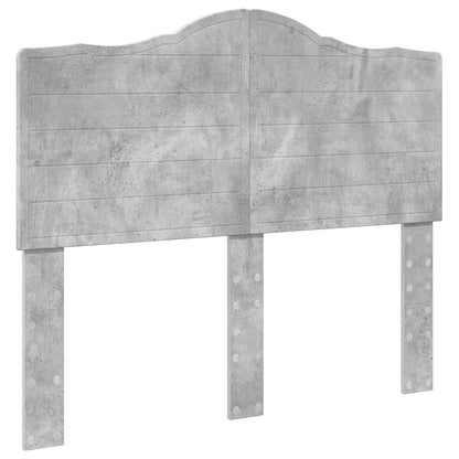 vidaXL Bed Frame with Drawer Concrete Grey 135 x 190 cm Engineer Wood