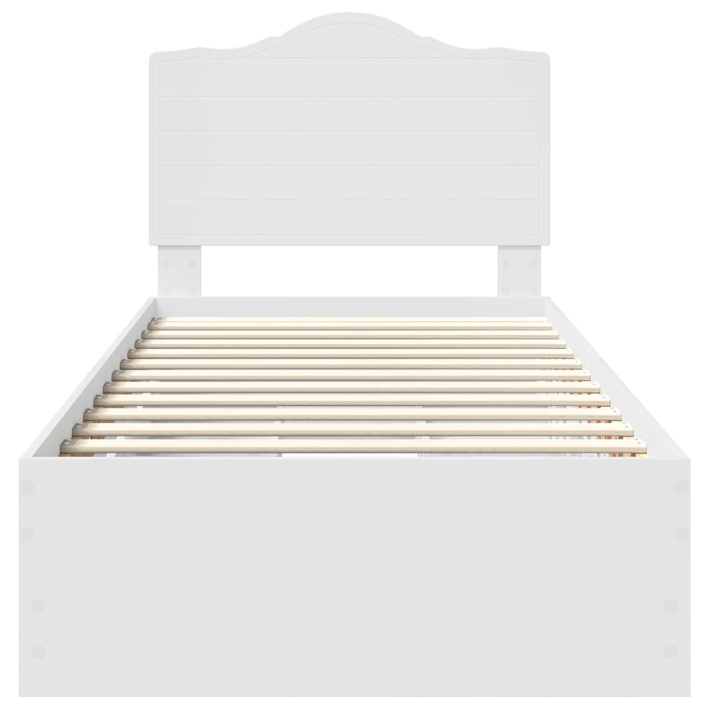 vidaXL Bed Frame with Drawer White 75 x 190 cm Engineer Wood
