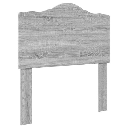 vidaXL Bed Frame with Drawer Grey Sonoma 75 x 190 cm Engineer Wood