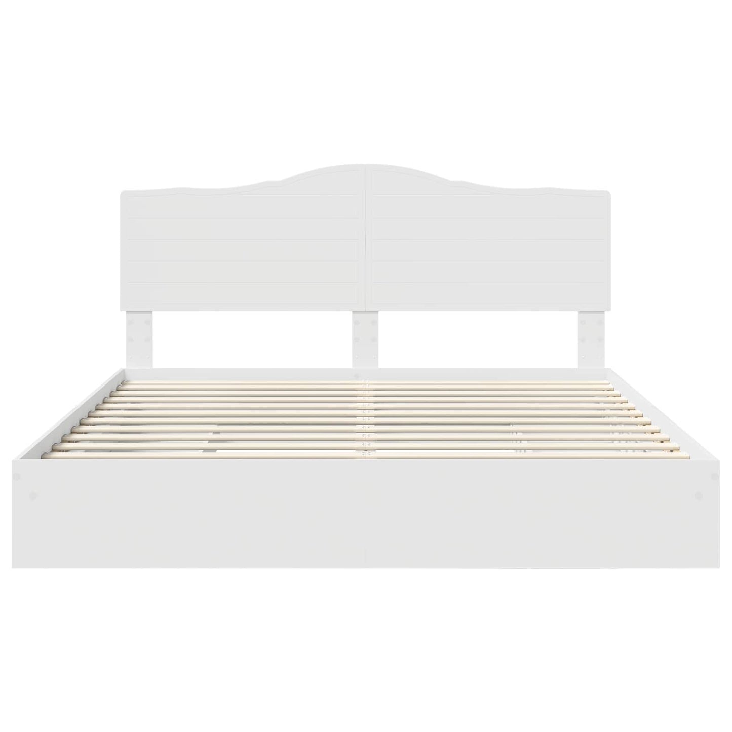 vidaXL Storage Bed with Headboard White 180 x 200 cm Engineered Wood