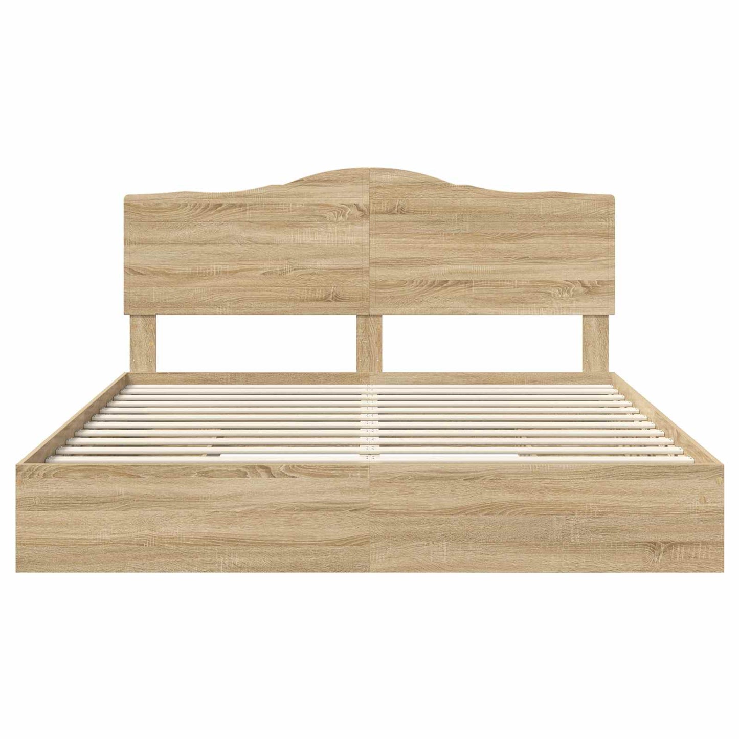 vidaXL Storage Bed with Drawer Sonoma Oak 180 x 200 cm Engineered Wood