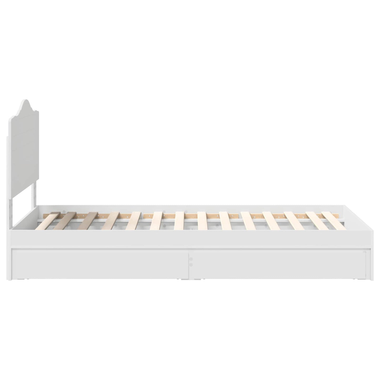 vidaXL Storage Bed with Drawer White 70 x 190 cm Engineered Wood