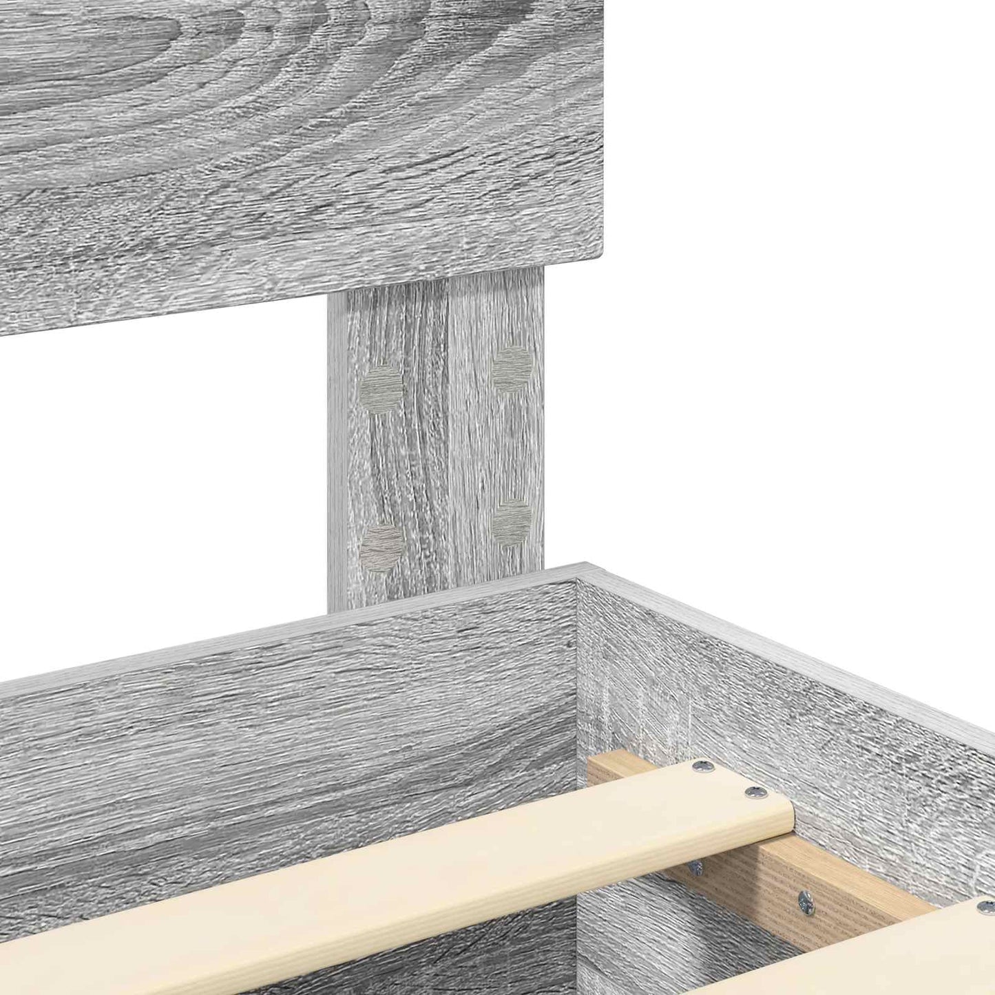 vidaXL Bed Frame with Drawer Grey Sonoma 160 x 200 cm Engineered Wood
