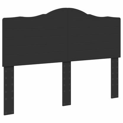 vidaXL Bed Frame with Headboard Black 150 x 200 cm Engineered Wood