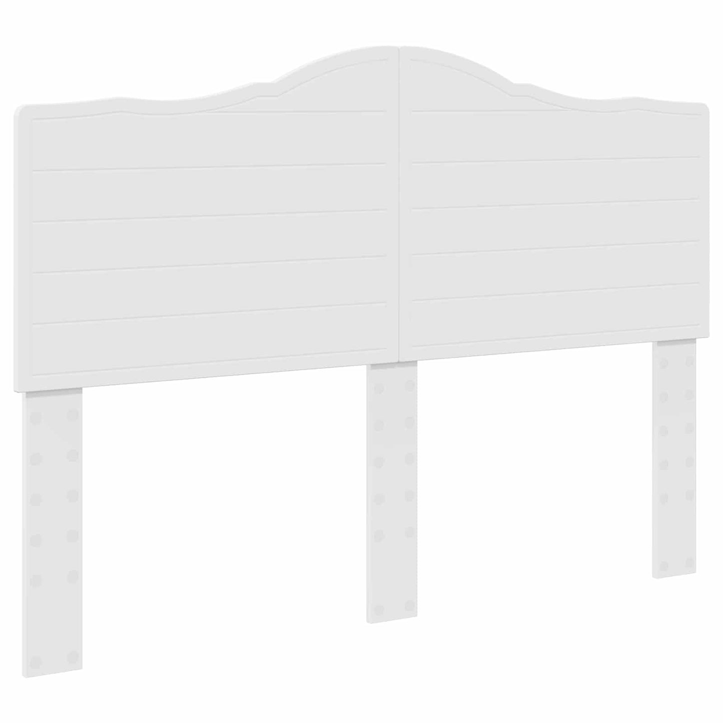 vidaXL Bed Frame with Headboard White 140 x 190 cm Engineered Wood