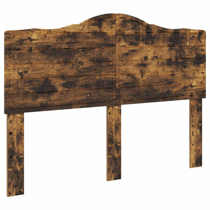 vidaXL Bed Frame with Drawer Smoked Oak 140 x 190 cm Engineered Wood
