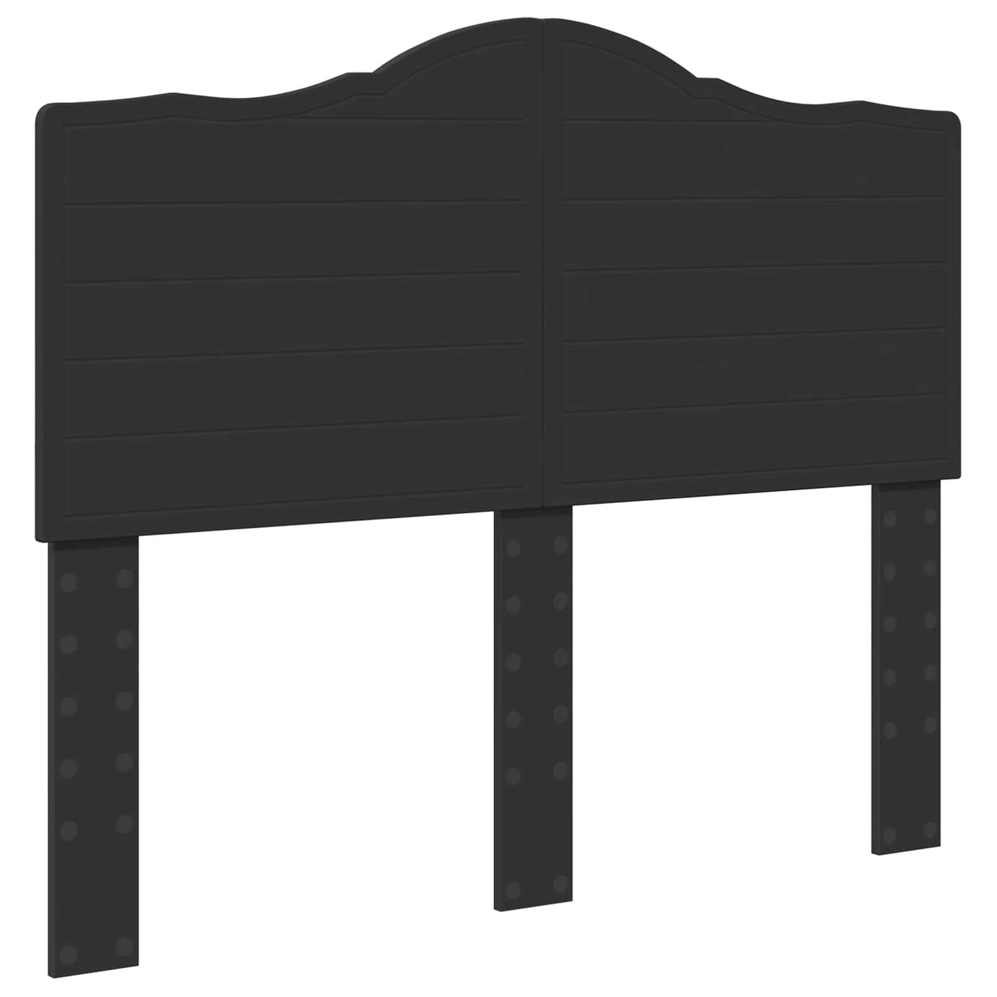 vidaXL Bed Frame with Headboard Black 120 x 200 cm Engineered Wood