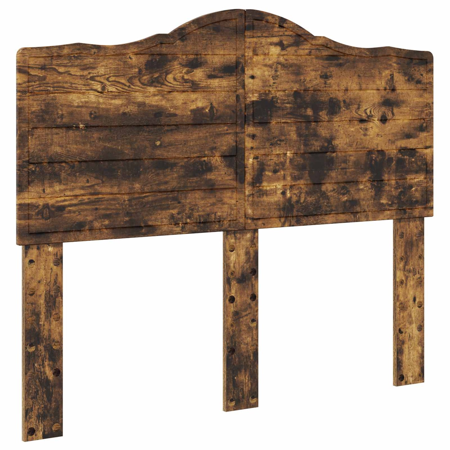 vidaXL Bed Frame with Drawer Smoked Oak 120 x 190 cm Engineered Wood