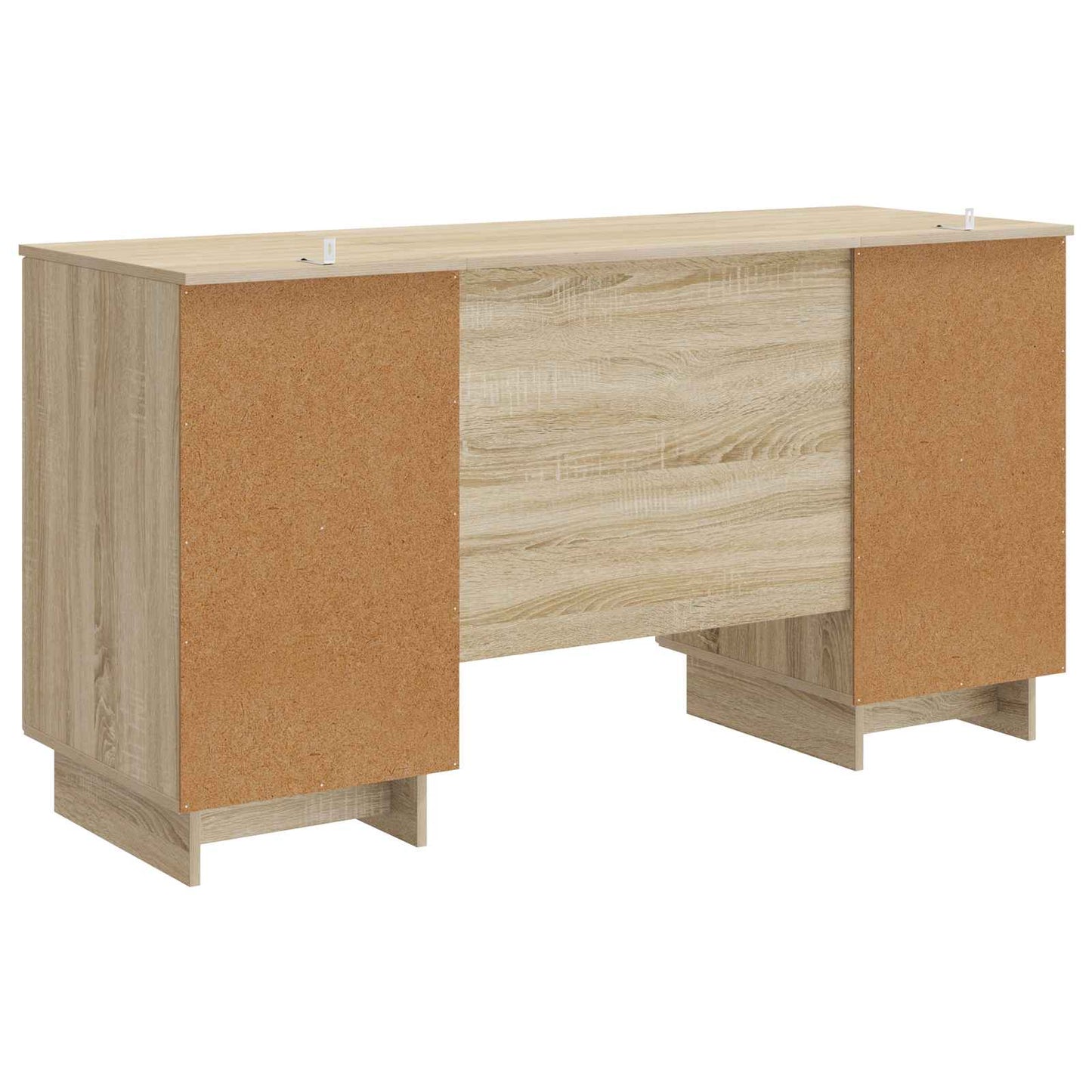 vidaXL Desk Sonoma Oak Engineered Wood 142.5 x 50 x 75 cm