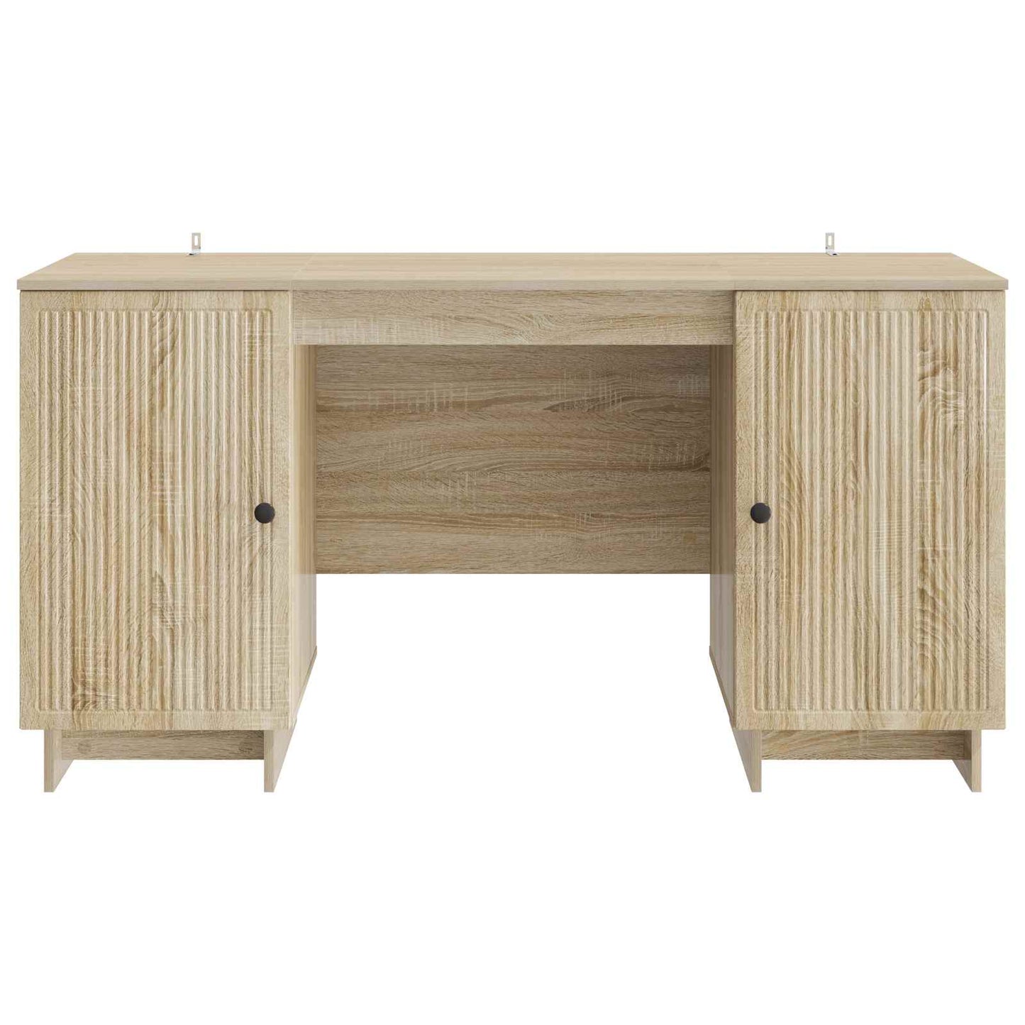 vidaXL Desk Sonoma Oak Engineered Wood 142.5 x 50 x 75 cm