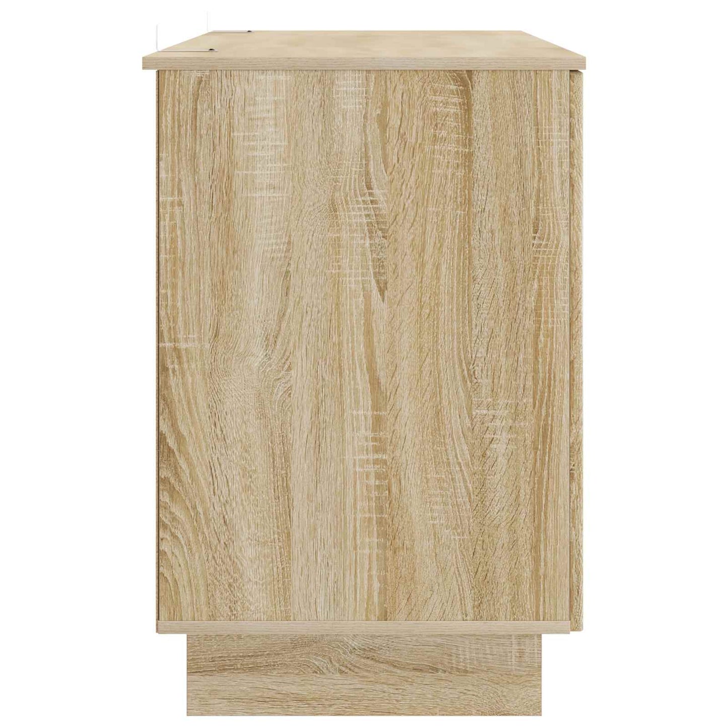 vidaXL Desk Sonoma Oak Engineered Wood 142.5 x 50 x 75 cm