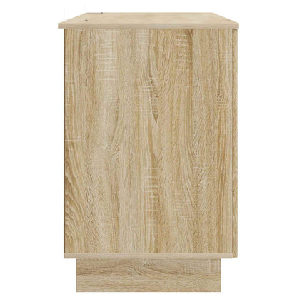 vidaXL Desk Sonoma Oak Engineered Wood 142.5 x 50 x 75 cm