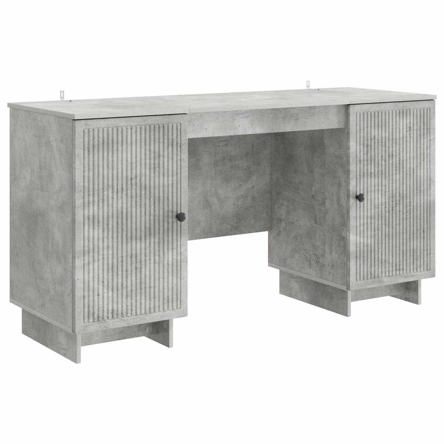vidaXL Desk Concrete Grey Engineered Wood 142.5 x 50 x 75 cm