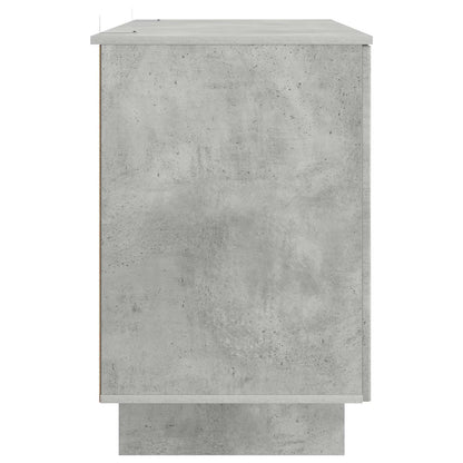 vidaXL Desk Concrete Grey Engineered Wood 142.5 x 50 x 75 cm